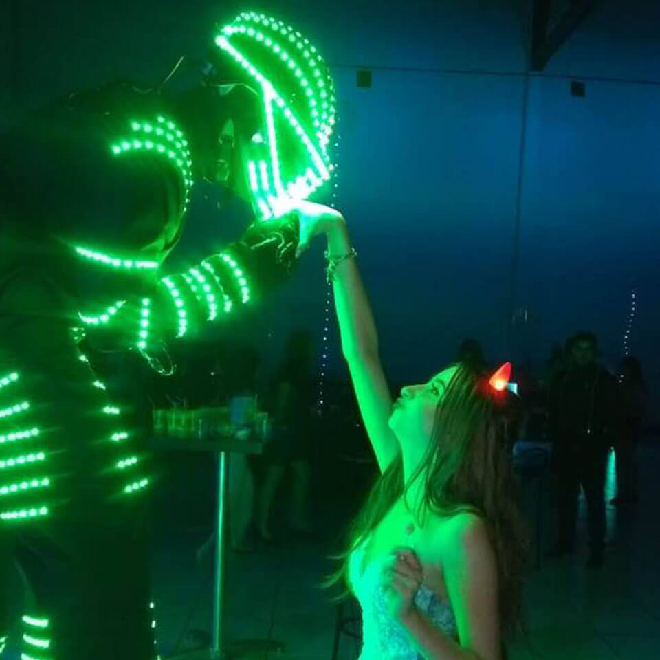 eventos realizados robô led dancer em sorocaba